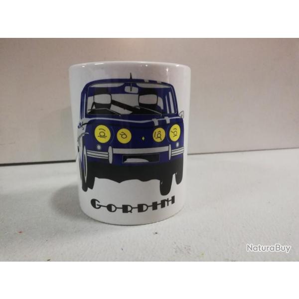TASSE ceramique MUG COFFEE NOEL RENAULT 8 GORDINI rallye c�te circuit losange R8