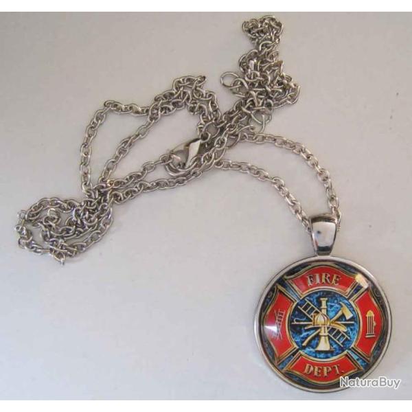 PENDENTIF POMPIER FIRE DEPT - Ref.61