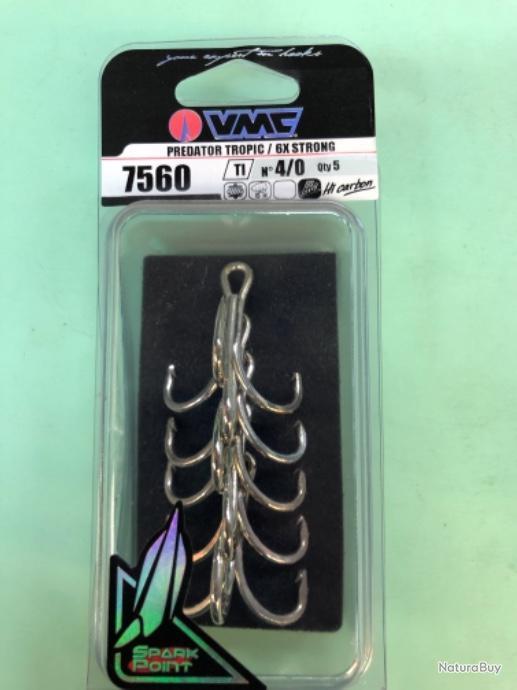 33 hameçon triple n 2/0 9626 ps permasteel vmc pêche mer - Hameçons mer