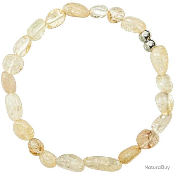 Bracelet en citrine - Perles roul�es 5 � 8 mm