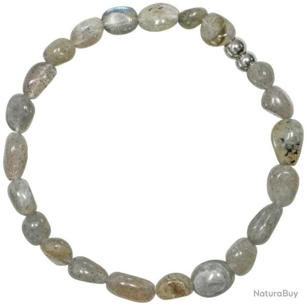 Bracelet en labradorite - Perles roul�es 5 � 8 mm
