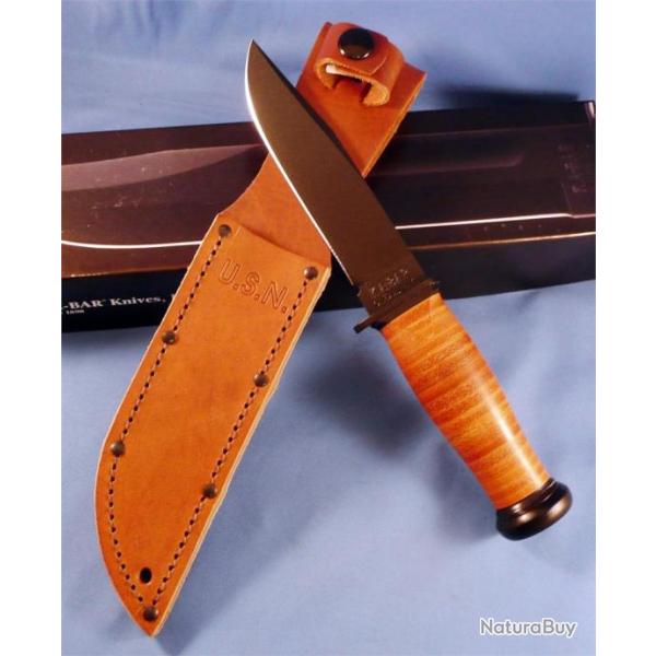 Couteau Ka-Bar Mark 1 US Navy Acier 1095 Carbone Couteau de Combat KABAR Made In USA KA2225