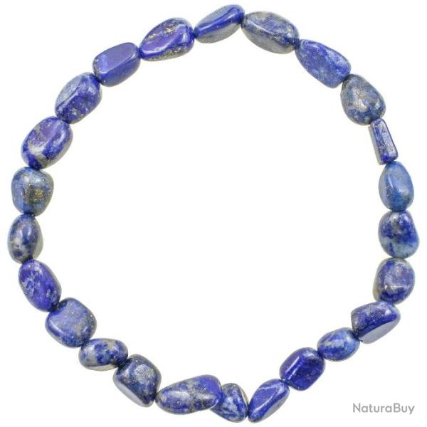 Bracelet en lapis lazuli - Perles pierres roul�es mini