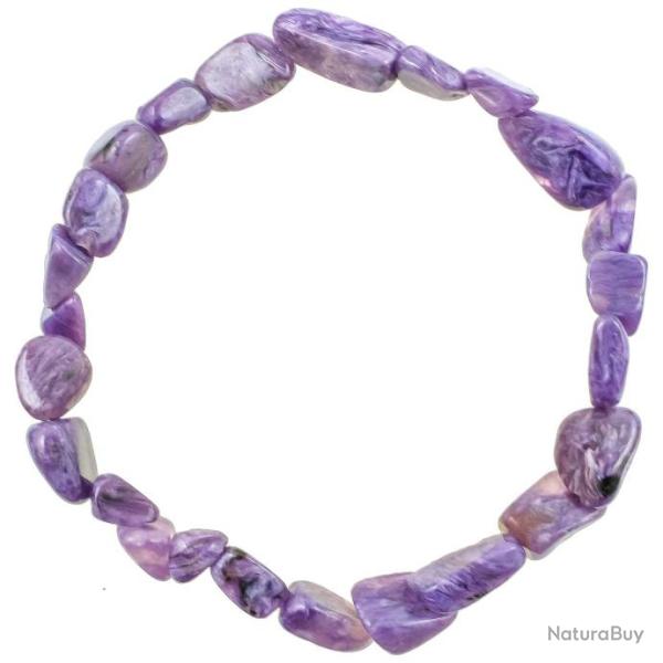 Bracelet en charo�te - Perles pierres roul�es mini