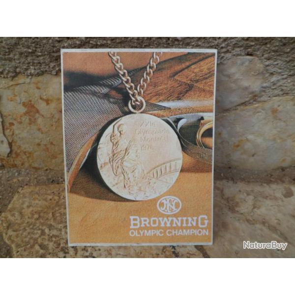 Superbe autocollant BROWNING Olympic Champion