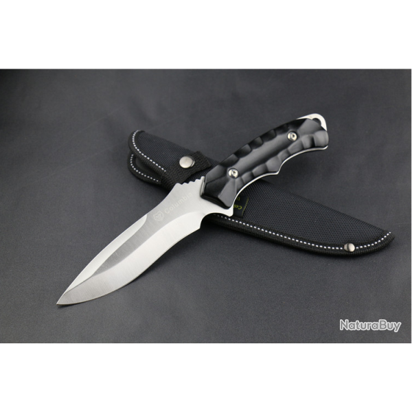 COUTEAU CHASSE SURVIE OUTDOOR COLUMBIA K603 (haute duret�) (2)