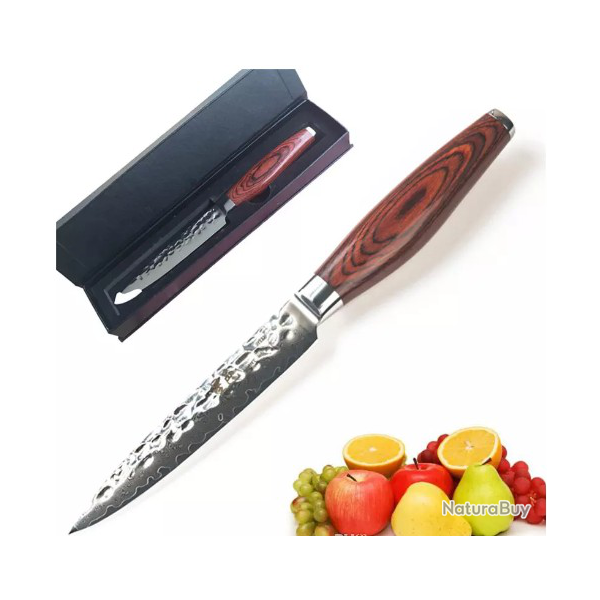 Lame Damas VG10 inoxydable - Couteau de cuisine de 12,7 centim�tres de Xing Yi