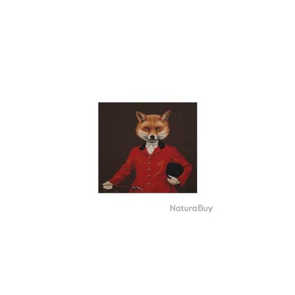 Coussin Renard veste rouge
