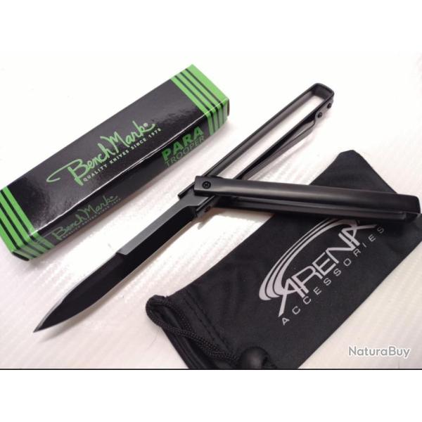 Couteau BenchMark Paratrooper Lame Acier Inox Manche Acier Brise Vitres BMK116