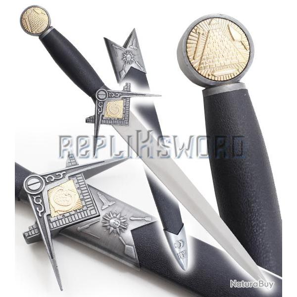 Dague Franc Ma�onnerie Couteau Franc Ma�on Repliksword