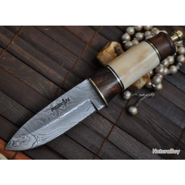 Couteau de chasse DAMAS BUSHCRAFT (3)