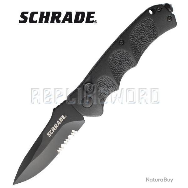 Couteau Pliant Schrade SC60BS Couteau de Poche Repliksword