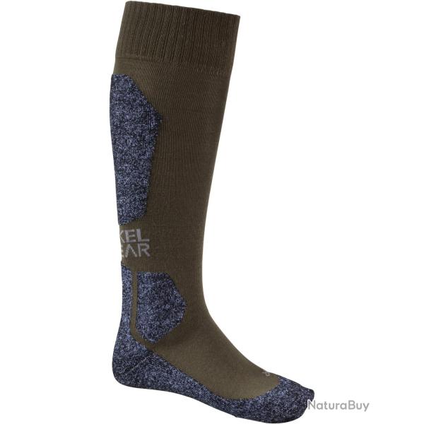 Chausettes longues Merino (Couleur: Vert / Gris, Taille: 46/48)