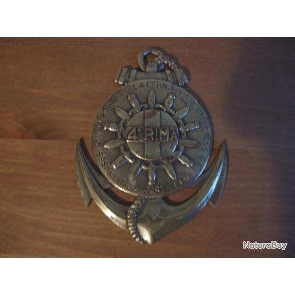 Plaque comm�morative du 4�me RIMa