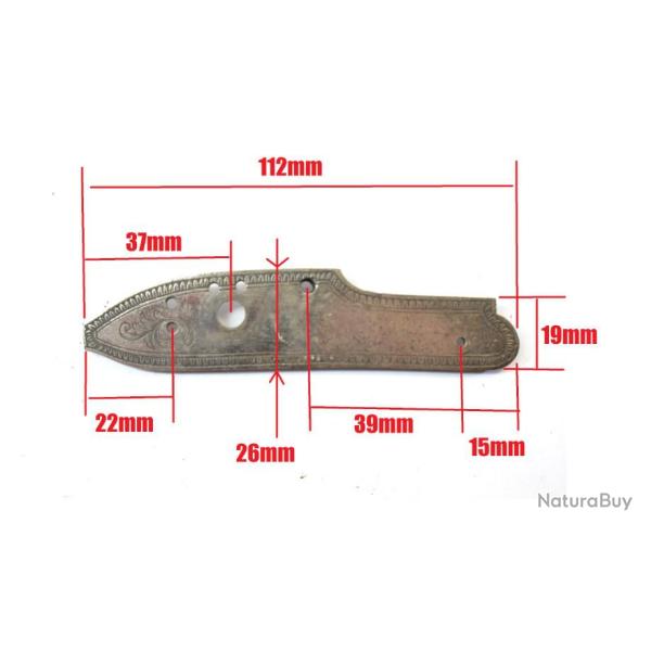 Platine nue grav�e pour fusil ou pistolet � poudre noire