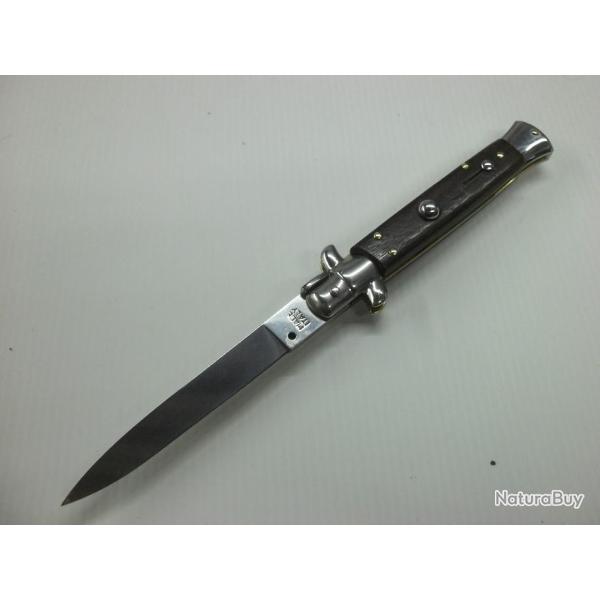 COUTEAU AUTOMATIQUE AVEC MANCHE EN BOIS DE SANTOS