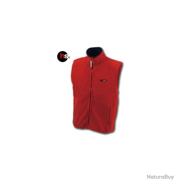 Gilet Polaire Chauffant Homme Kernok Rouge