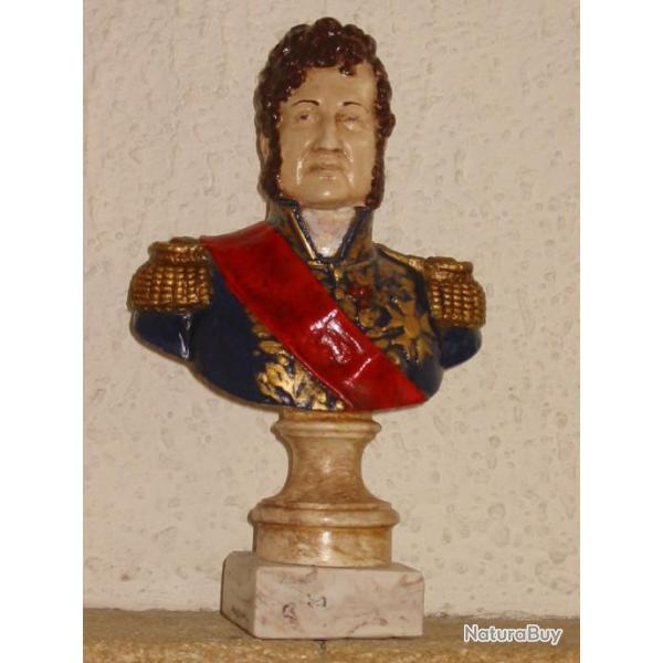 Buste de Louis philippe Polychrome