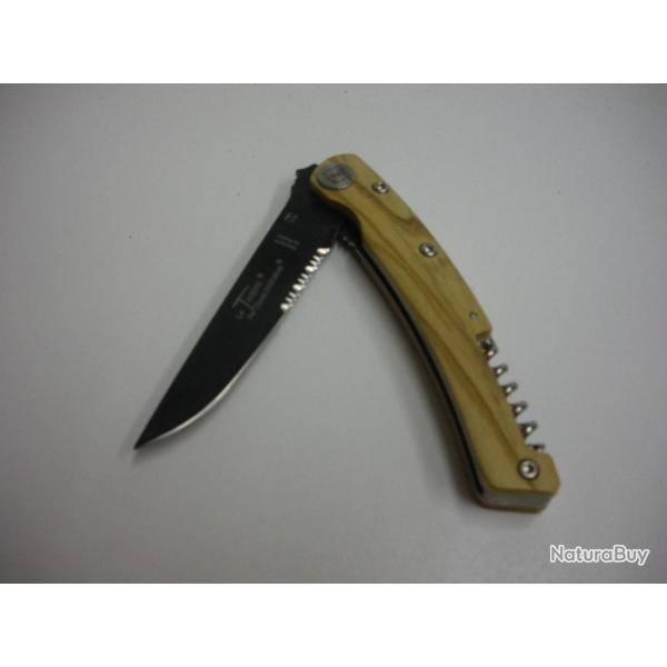 3901-COUTEAU LE THIERS DOZORME 2 PIECES - MANCHE OLIVIER - NEUF!!!