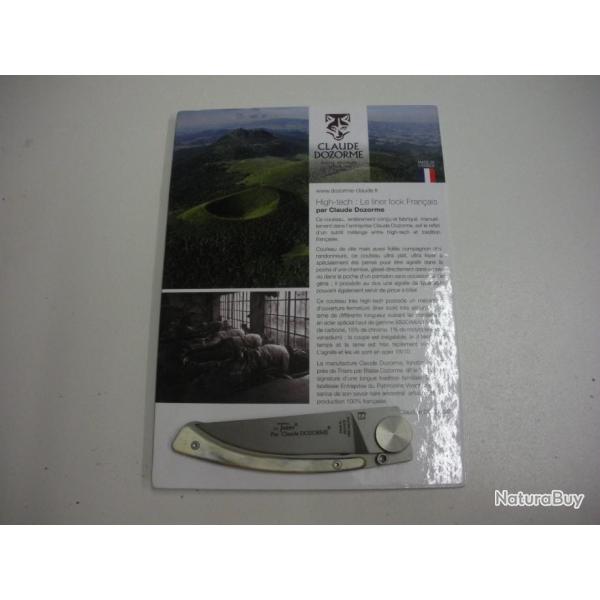 N3907-COUTEAU LE THIERS DOZORME LINERLOCK CORNE CLAIR - 10,5 CM - NEUF!!!