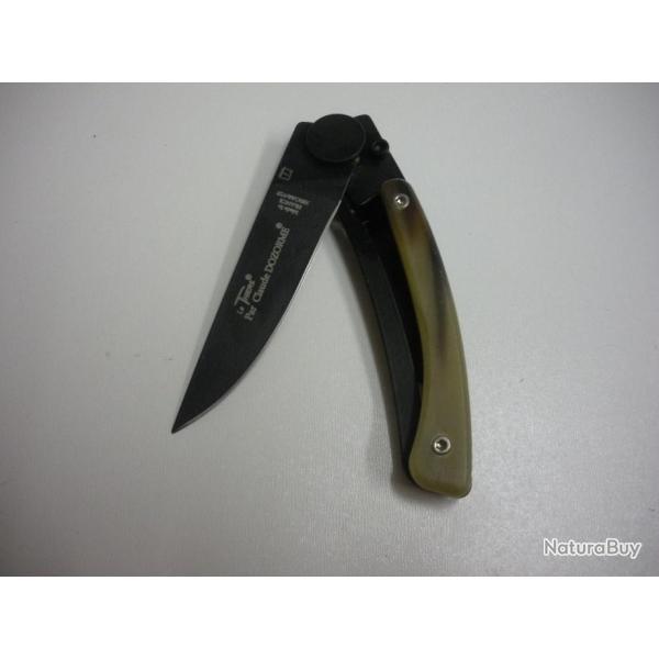 N3904-COUTEAU LE THIERS DOZORME LINERLOCK CORNE CLAIR - 10,5 CM - NEUF!!!