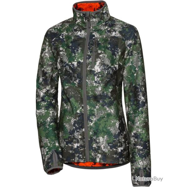 Veste polaire dame couleur signal Taclwood Couleur Olive orange signal