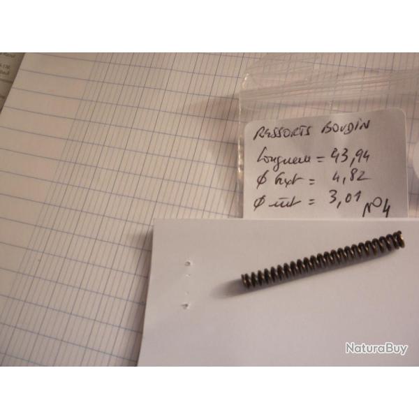 VENDU PAR CUIRASSIER11 N� 4 RESSORT BOUDIN  POUR  FUSILS  OU CARABINES ET  DIVERSES ARMES