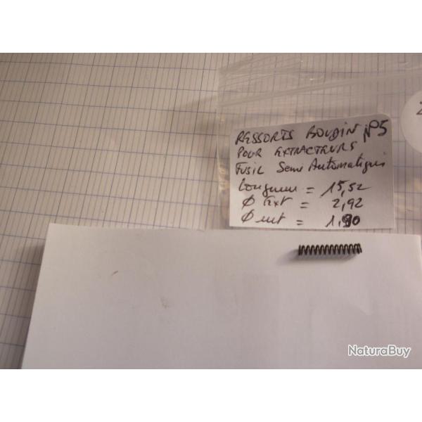 VENDU PAR CUIRASSIER11 N� 5 RESSORT BOUDIN  POUR  FUSILS  OU CARABINES ET  DIVERSES ARMES