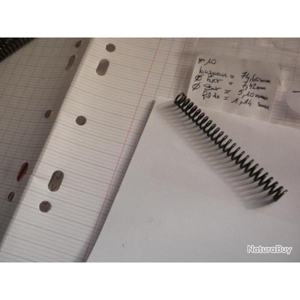 VENDU PAR CUIRASSIER11 N 10 RESSORT BOUDIN  POUR  FUSILS  OU CARABINES ET  DIVERSES ARMES