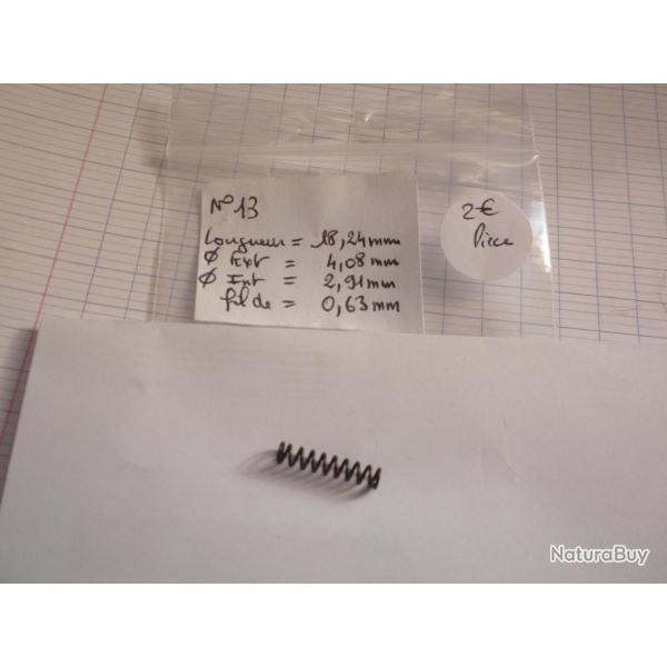 VENDU PAR CUIRASSIER11 N� 13 RESSORT BOUDIN  POUR  FUSILS  OU CARABINES ET  DIVERSES ARMES