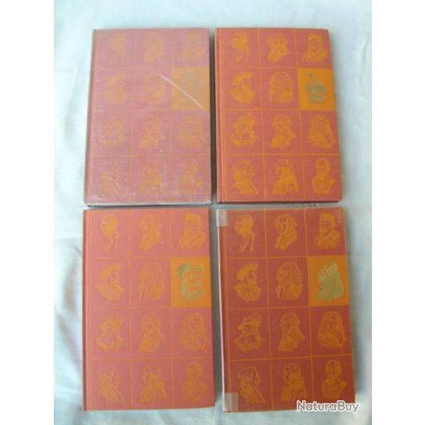 LOT DE 4 LIVRES HISTOIRE " FREDERIC 2,THOMAS MUNZER ,MARIE THERESE IMPERATRICE, TOUSSAINT AVENTURE "