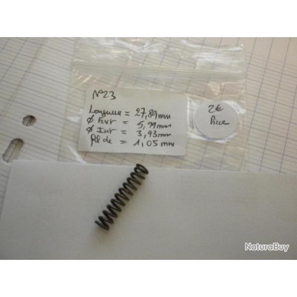 VENDU PAR CUIRASSIER11 N23 RESSORT BOUDIN D'ARMURERIE POUR ARMES DIVERSES