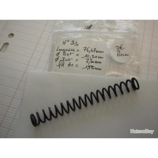 VENDU PAR CUIRASSIER11 N 21 RESSORT BOUDIN D'ARMURERIE POUR ARMES DIVERSES FUSILS ET CARABINES