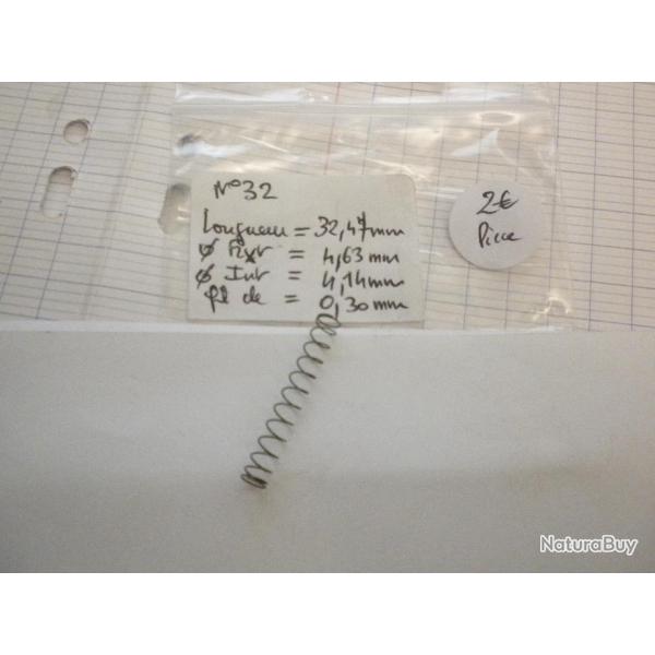 VENDU PAR CUIRASSIER11 N 32 RESSORT BOUDIN D'ARMURERIE POUR ARMES DIVERSES FUSILS ET CARABINES