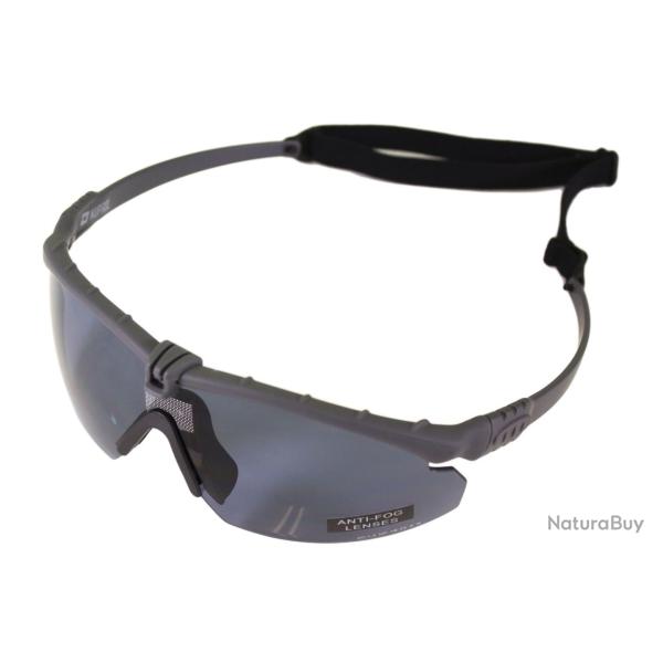 ( Lunettes Battle Pro Thermal Gris/Smoke avec insert - Nuprol)Lunettes Battle Pro Thermal Gris/Smoke