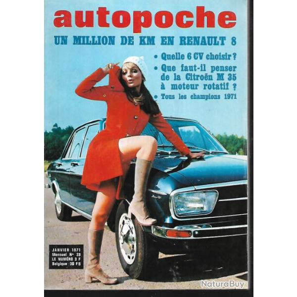 autopoche n�33 janvier 1971, renault rod�o, citroen m 35, piston rotatif, austin morris 1100, gs, fi