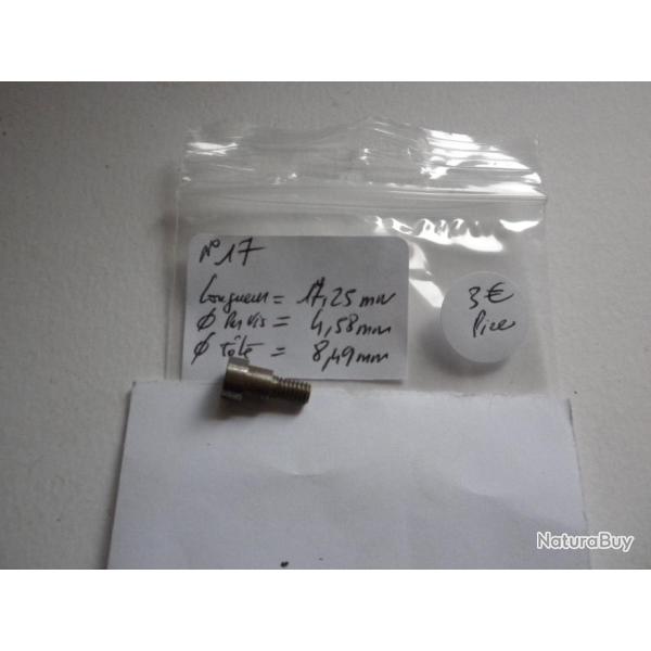 VENDU PAR CUIRASSIER11 N� 17 VIS  D'ARMURERIE  POUR FUSILS  OU CARABINES ET  DIVERSES ARMES