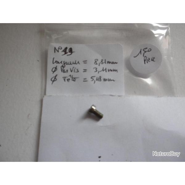 VENDU PAR CUIRASSIER11 N� 19 VIS  D'ARMURERIE  POUR FUSILS  OU CARABINES ET  DIVERSES ARMES