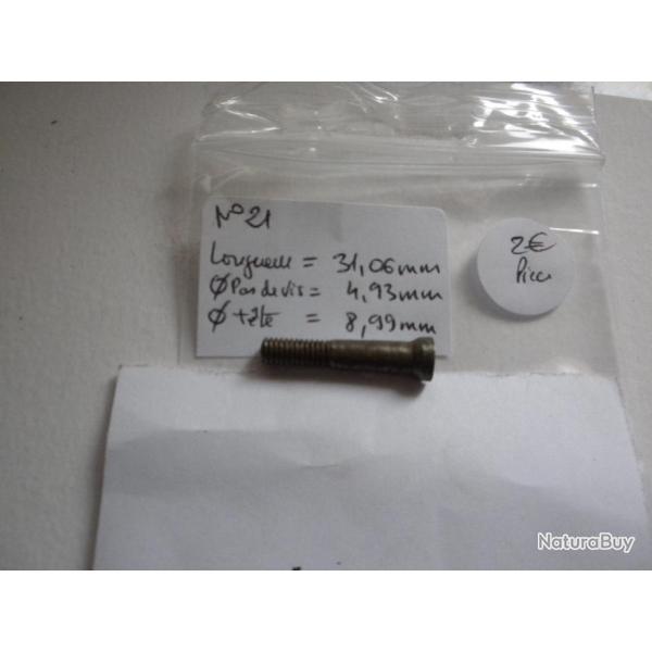 VENDU PAR CUIRASSIER11 N� 21 VIS  D'ARMURERIE  POUR FUSILS  OU CARABINES ET DIVERSES ARMES