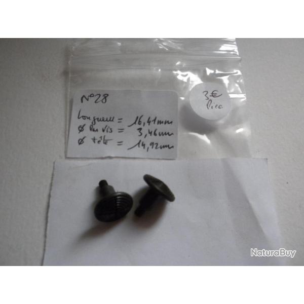 VENDU PAR CUIRASSIER11 N� 28 VIS  D'ARMURERIE  POUR FUSILS  OU CARABINES ET  DIVERSES ARMES