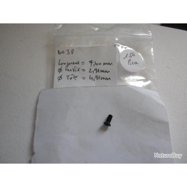 VENDU PAR CUIRASSIER11 N� 38 VIS NEUVE D'ARMURERIE POUR DIVERSES ARMES