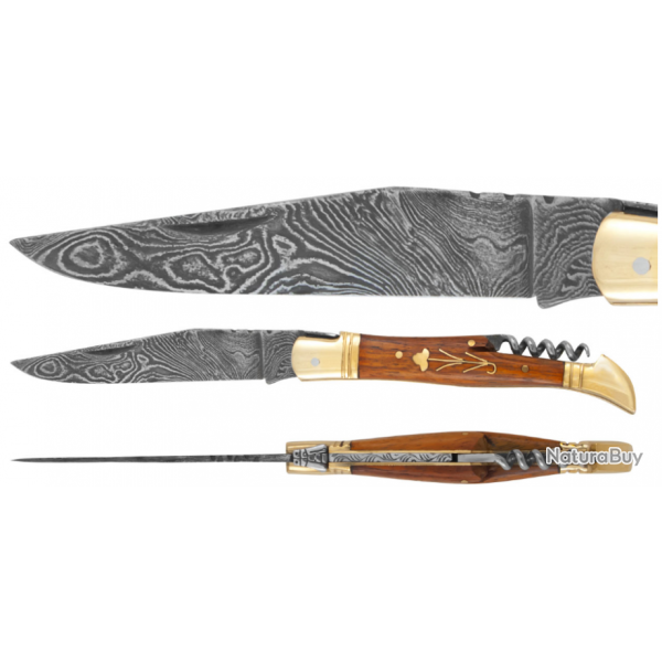 DAMAS - Couteau 12 cm TB - palissandre fleur