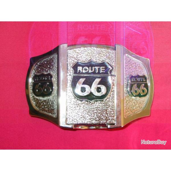 Boucle de Ceinturon briquet route 66
