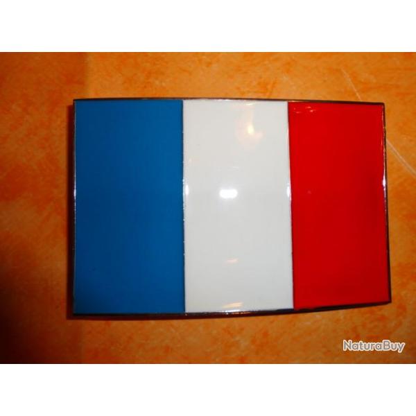 Boucle de Ceinturon t�te  drapeau Fran�ais
