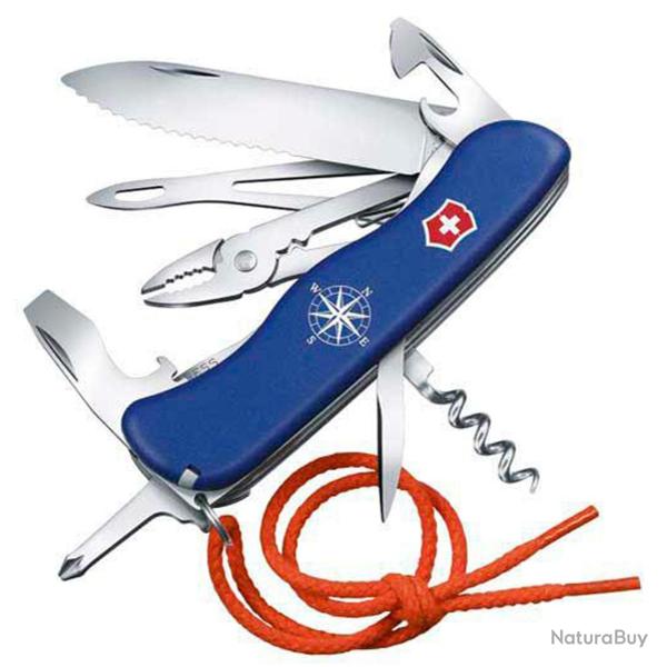 Victorinox - Couteau Suisse Skipper Bleu Rose Des Vents 18 Fonctions - 0.8593.2W - 0.8593.2W