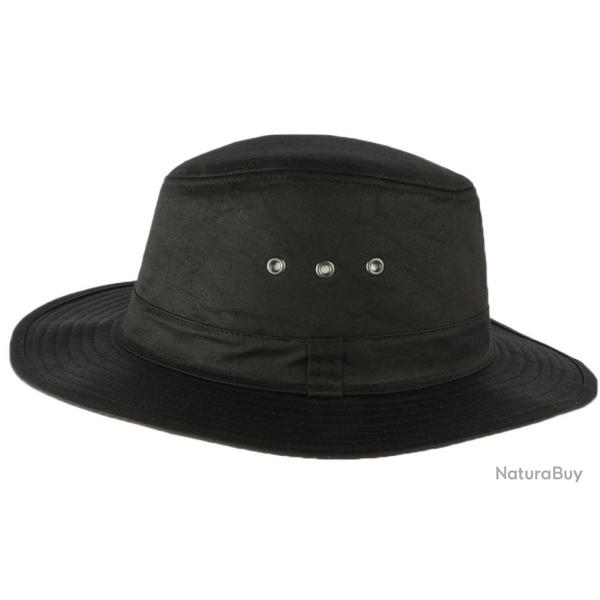 Chapeau Huil� noir traveler esprit Brousse Travys Noir