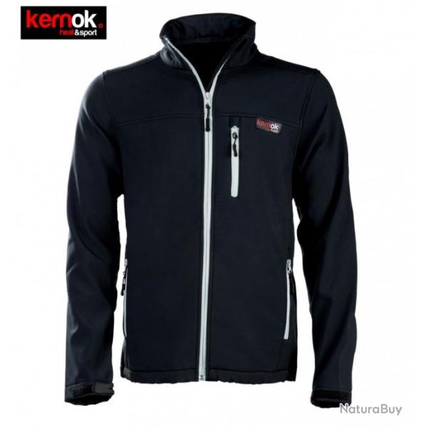 Veste Chauffante Soft Shell Homme KERNOK Noir