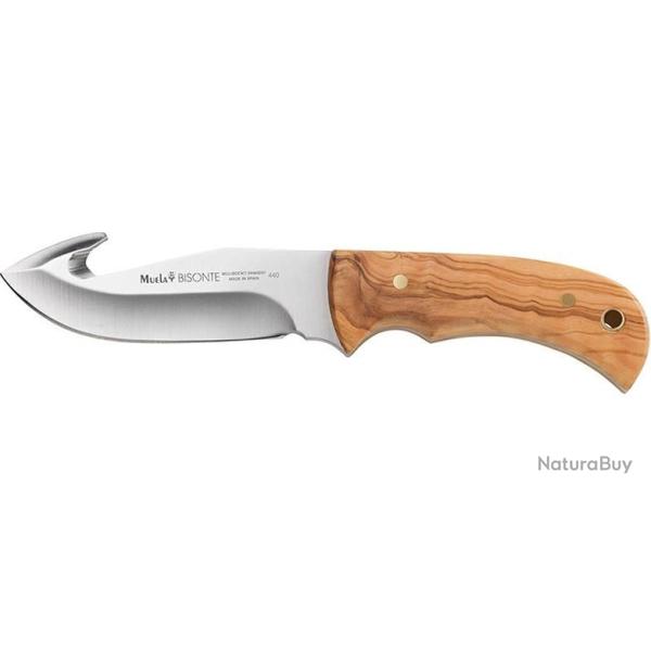 POIGNARD MUELA de chasse ( Mod. BISONTE 110L )  avec son tui Cuir