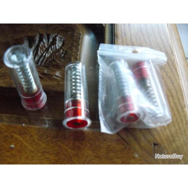 LOT  DE  4  DOUILLES  AMORTISSEUR .CAL  20