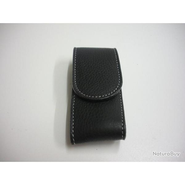 N3933 - ETUI COUTEAU CUIR NOIR 11/12 CM - NEUF!!!